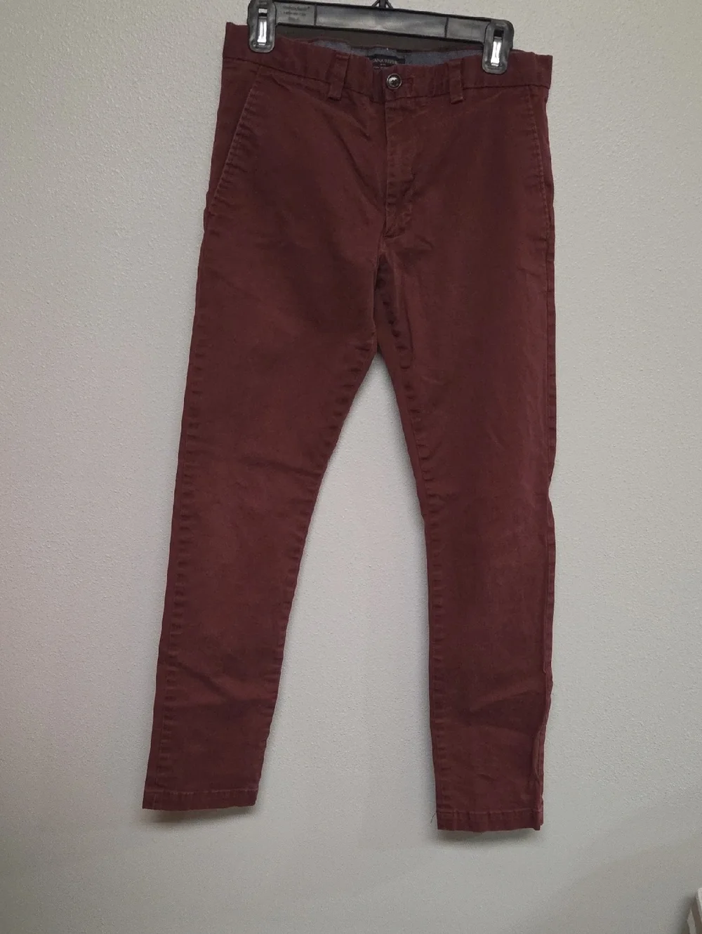 Banana Republic Maroon Slim Chinos